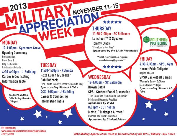 AdultMilitary's tweet photo. Military Appreciation Week is less than 2 weeks away! Come and participate in events honoring our service members. http://t.co/jjCW059oqh