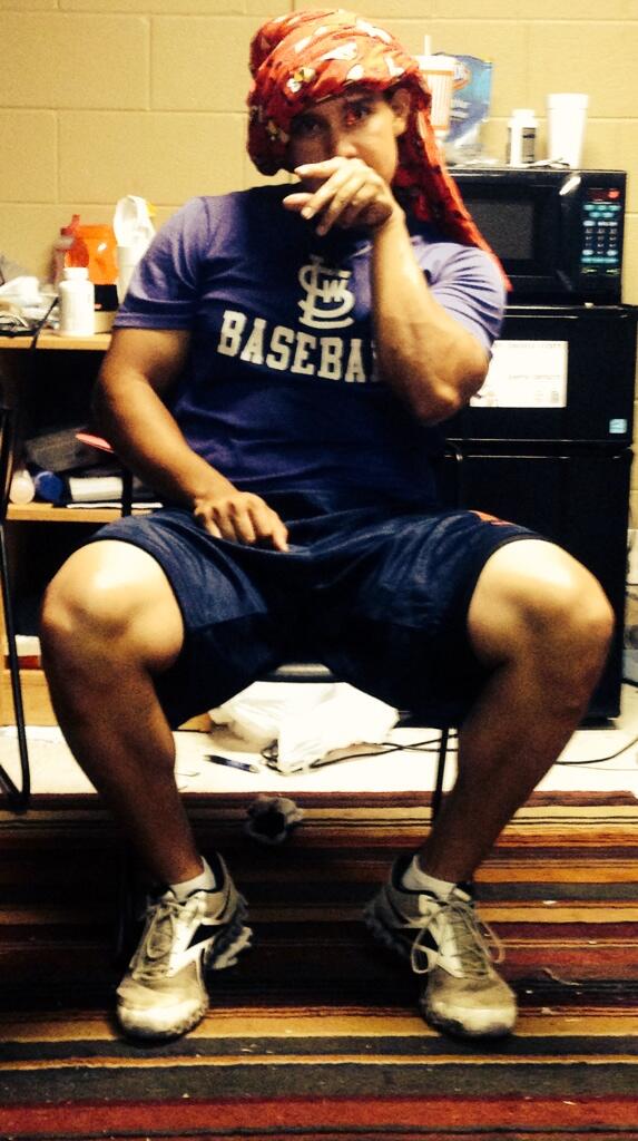 mariobros711's tweet image. Cause he's an angry bird! Lol #baseballproblems #athleteswag @Riquage