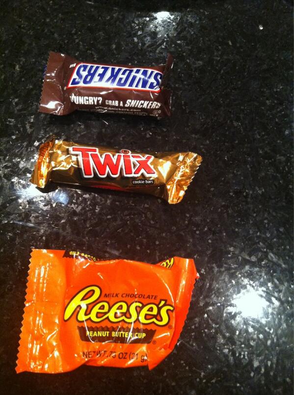 Had to try one from each bag to make sure they were safe to eat #Halloween
