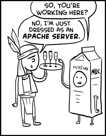 saklay's tweet image. Best #Halloween #costume for programmers #ApacheServer