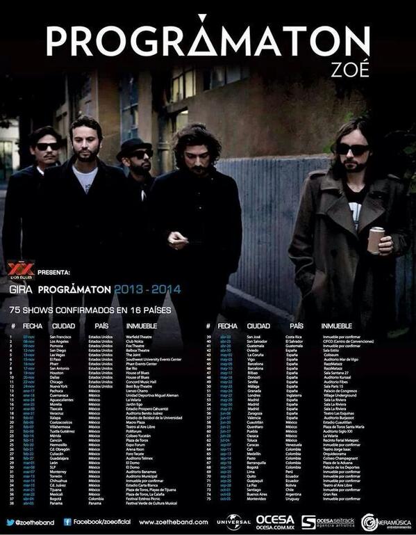 YAYOcdmx's tweet image. @zoetheband   #teveopronto