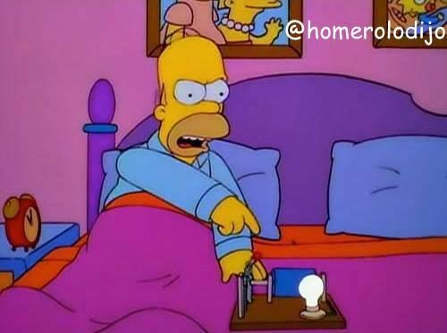 Lisa ven acá ¡En esta casa obedecemos las leyes de la termodinámica!