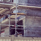 NickstudiosFL's tweet photo. Forgot to post this earlier, there is bricks on the facade's of Diagon Alley. This is going to look amazing when done http://t.co/CvAziHXRTw