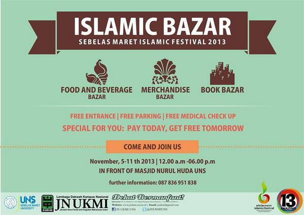mulai tanggal 5-10 nov #SIFT2013 ada bazar d depan <a href="/NH_IC/">HeyLove__</a> . by : <a href="/JNUKMIUNS/">JN UKMI UNS 2022</a> 
cc; <a href="/semarnews/">Tabloid SebelasMaret</a> @BEM_UNS <a href="/skifkip_uns/">SKI FKIP UNS</a>