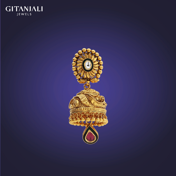 A beautifully crafted ethnic Jhumka which will enhance your beauty. Click to know more: bit.ly/1dPC6j7
