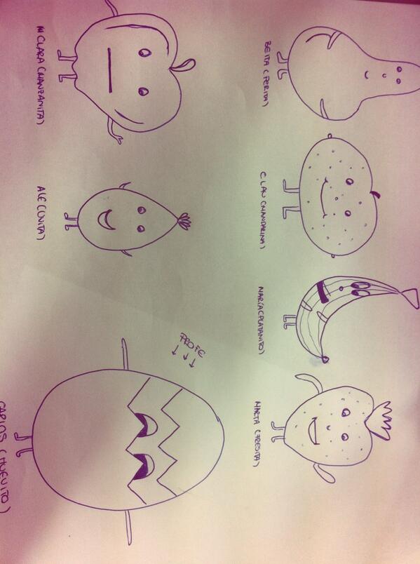 Alenavarrobas's tweet photo. Frutitas @clara24_7 @cebriii @foscamer @martusrjl19 @bea_alvear  🍏🍌🍐🍓🍇🍊🍳 http://t.co/t0GMPuYOy3