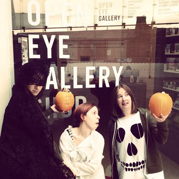 OpenEyeGallery's tweet photo. Halloween at the Open Eye Gallery! #Halloween #openeyegallery http://t.co/Z1G0aazu4W
