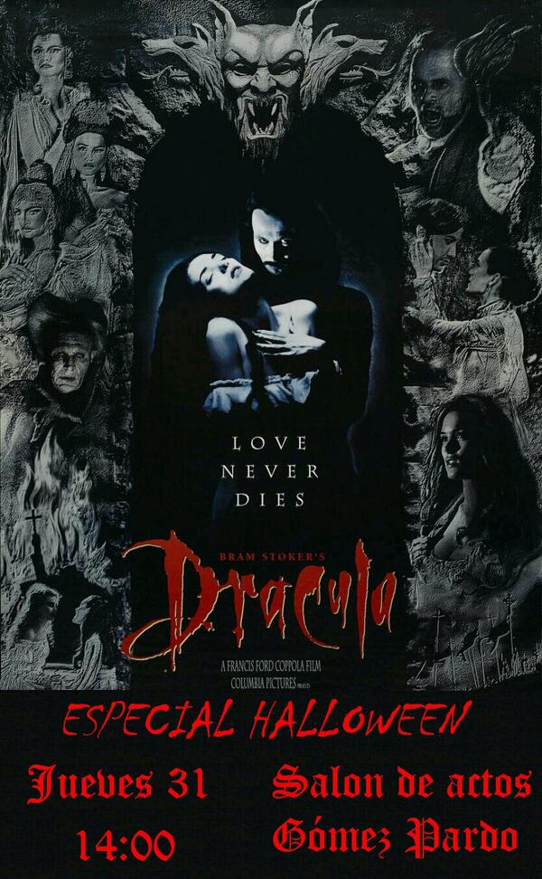 RECORDAD! DRACULA de Bram Stoker a las 14.00 en la Gomez Pardo. Una de las obras maestras del cine
