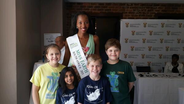 Great to share a passion for the SA natural heritage with Carter and Olivia of #OMG @savetherhino #GreeningOurFuture