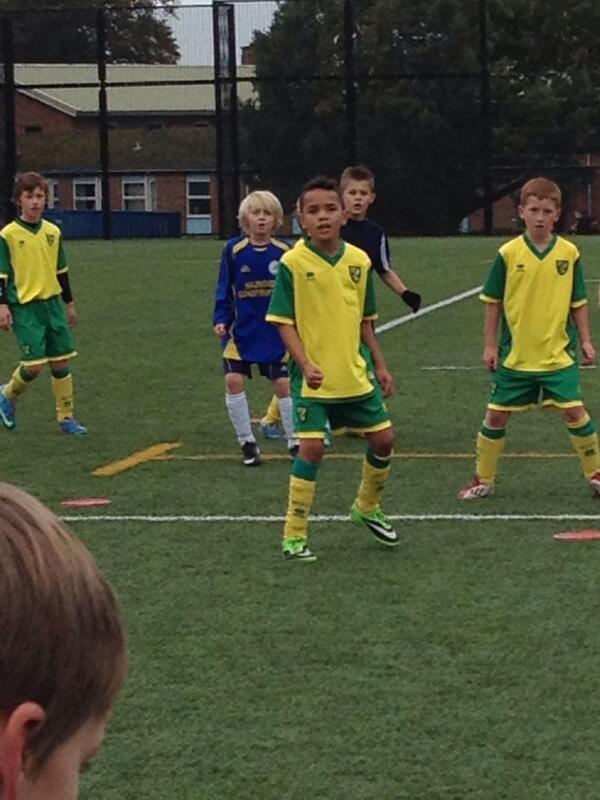 Proud Mum watching Ryan playing for the Elite U10's @NorwichCityPDC #yellowandgreen #footballtakeover