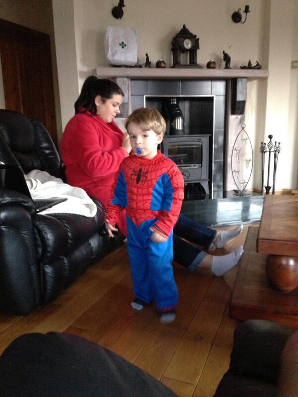 Aidankiller23's tweet image. 1st time #TrickOrTreat  @DerekButler5 would be very proud #spiderman  #church