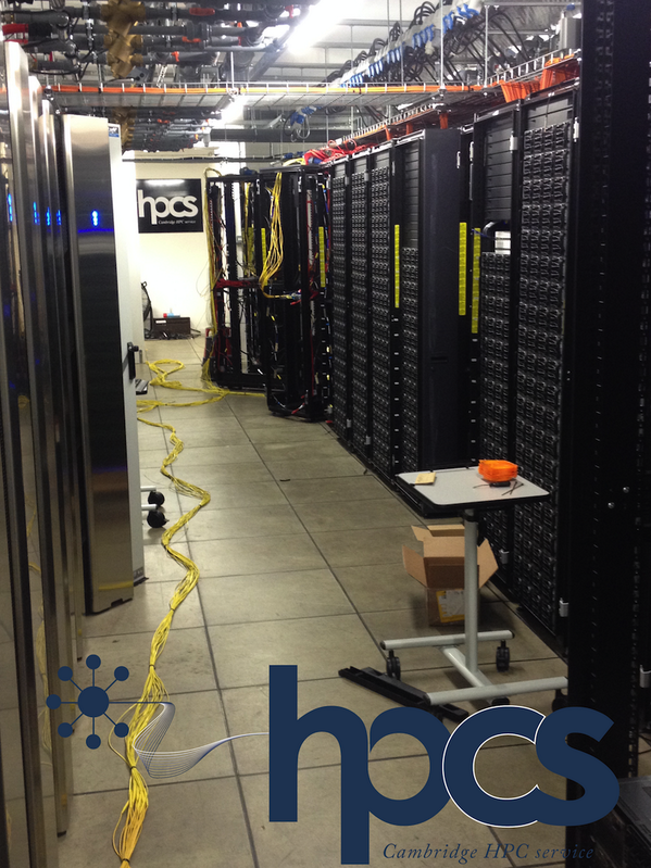 Our new #DELL #HPC #GPU cluster at <a href="/CambridgeHPCS/">HPCS</a> being installed. - <a href="/CORE_HPC/">CORE</a>
