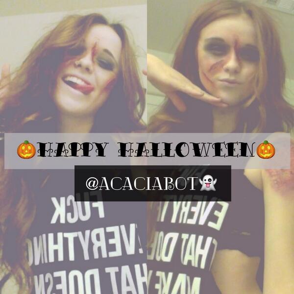 acaciabot's tweet image. boo! happy halloween all my lovely followers. have a spooky halloween guys, have fun!!

with loveeee 💕