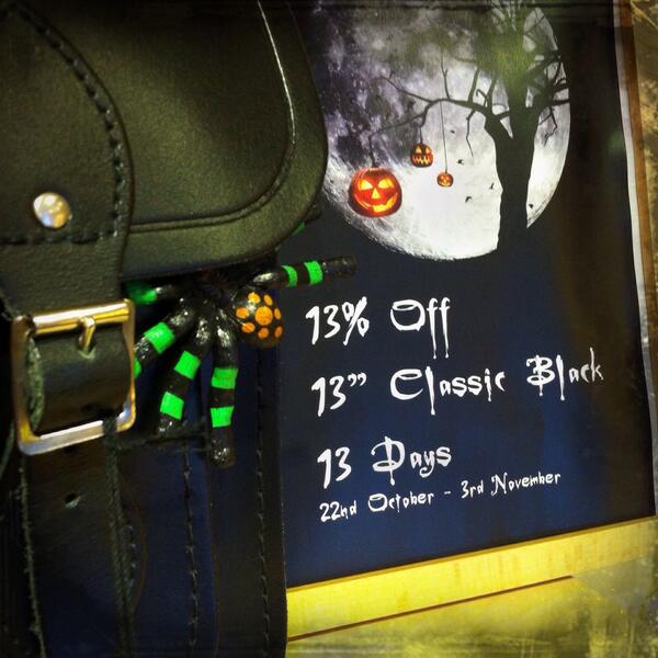 CSC_London's tweet photo. Muahahaha!! It's Halloween! Remember we've got 13% off our classic 13" black until November 3rd. http://t.co/aNhVD8WEl1