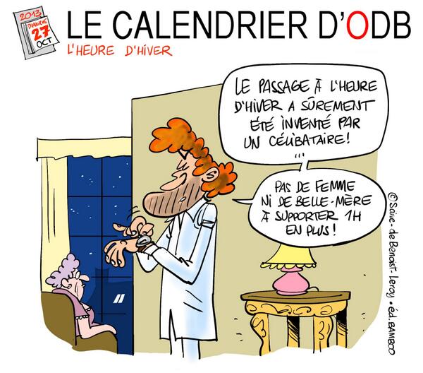 ODB_Officiel's tweet photo. Une autre explication du changement d'heure ... http://t.co/PBJj4iIcVa