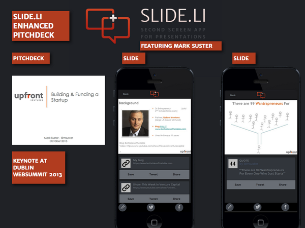 Slideli's tweet photo. What if @msuster used our product during his Keynote at #websummit? http://t.co/jMSkGrGbxr