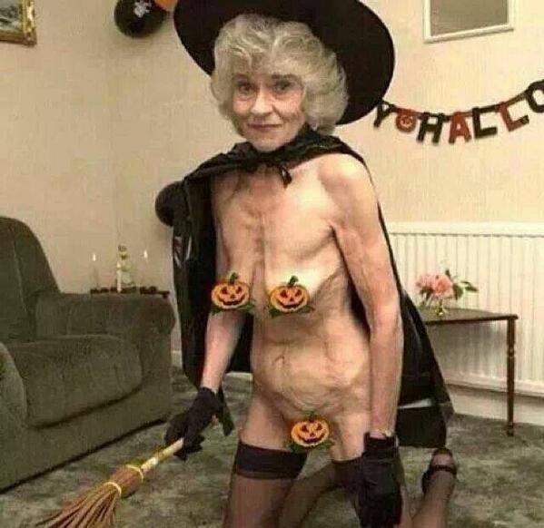 Studenten Granny Cosplay Doppelter