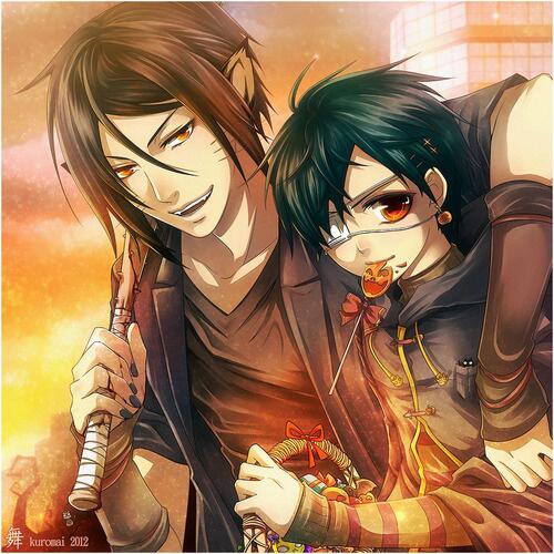 BratPhantomhive's tweet image. -winks at my new butler @DutifulDemon- Happy Halloween...~