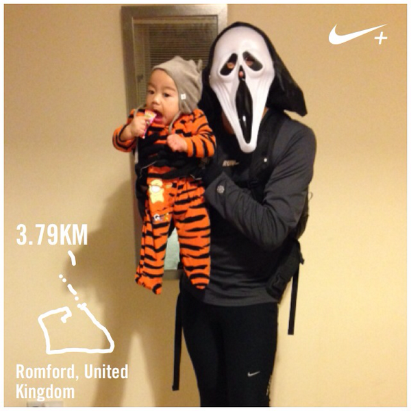 ripper919's tweet photo. kean run or treat!:) I just ran 3.79 km @ a 5'32"/km pace with Nike+. http://t.co/0qiqcPP8E0 #nikeplus http://t.co/XAJ9sr3aJx