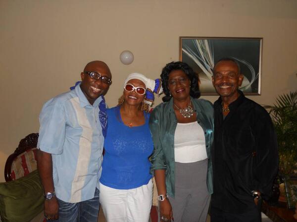 Spending special moments with my good friends. On my immediate right is Dr. Deokoro, Marcia Griffiths &amp; Rev. Gooden.