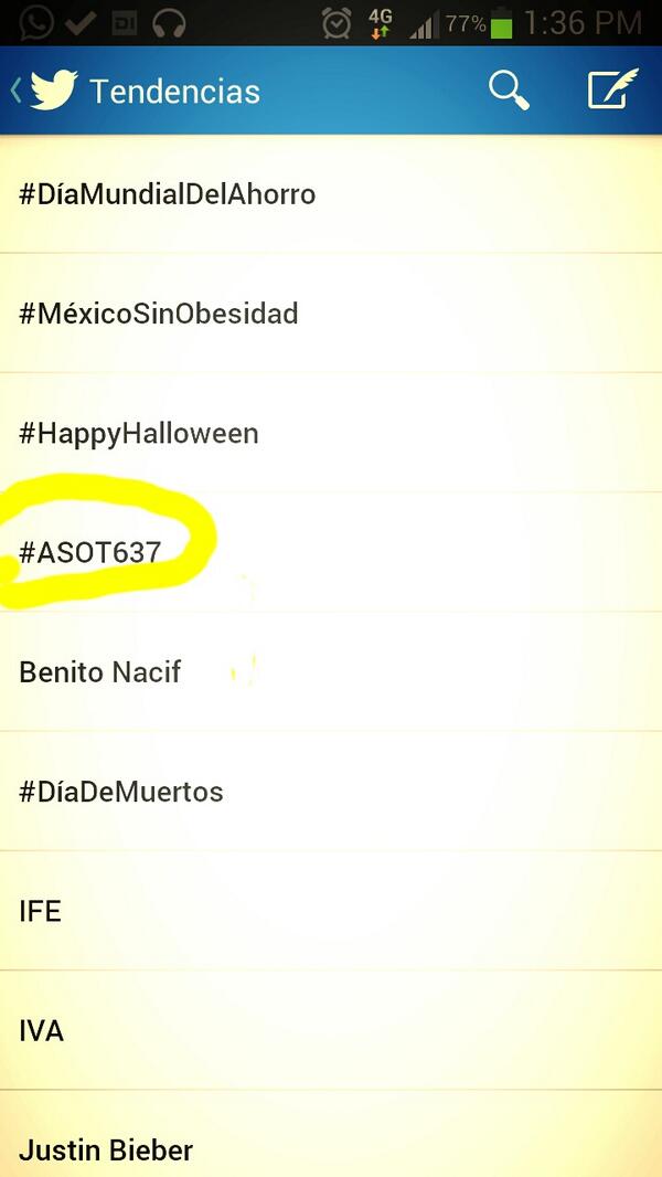 PabloDubMx's tweet image. #NotStrange As every thursday in mexico this is trend!! #ASOT637 #TranceFamilyMex #TranceFamily #WorldWideCommunity