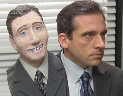 Michael Scott on Twitter: "Happy Halloween! From Michael Scott, and paper  mache Michael Scott http://t.co/jcorE3kL9i" / Twitter