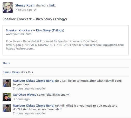 Tekmill's tweet photo. @AreYouBlazin @TheGasShow_ @lionmusturk007 check hes facebook even they gunning him there @Sleezyartist give up music http://t.co/IsCkt4TmXB