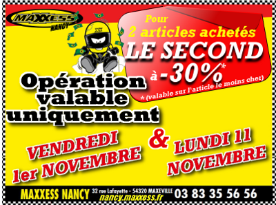 Maxxess_Nancy's tweet photo. Demain Vendredi le magasin MAXXESS NANCY sera ouvert (de 14h à 18h)
Venez profiter de notre opération spéciale !!! http://t.co/56HEOrn7Cl