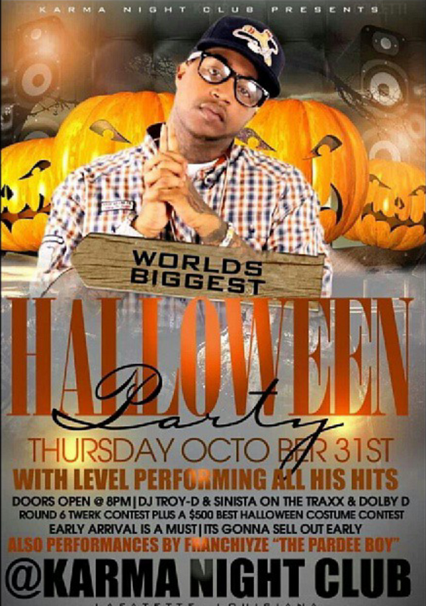 DJTroy_D's tweet photo. WORLD'S BIGGEST HALLOWEEN PARTY TONIGHT @ KARMA!!!..LEVEL LIVE IN CONCERT!!! http://t.co/hrhxTR01Fw
