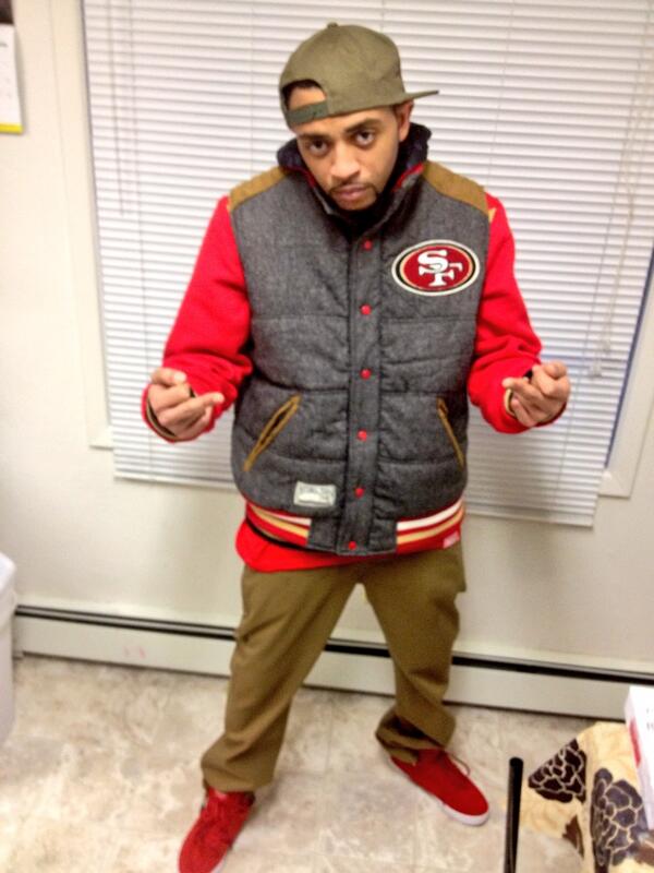 SlinkySlicktalk's tweet photo. My Frisco vest is rockin baby! http://t.co/c5Zpchzy2p