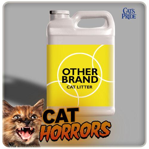 catspride's tweet photo. Aieeee! Some other cat litter that's not Cat's Pride®!! The worst horror of all!!!! #CatHorrors http://t.co/qVpDYBllVV