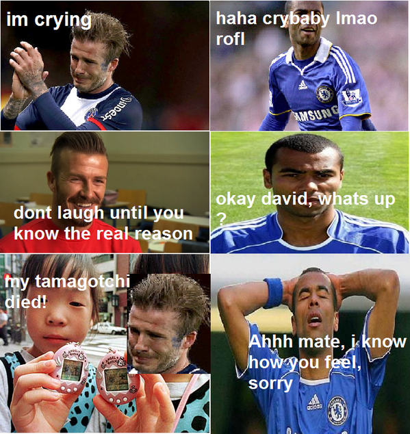 LADSoccerBants's tweet photo. Uncontrollable #LADBanter between Becks and Ashely! http://t.co/LFad0Kglj1
