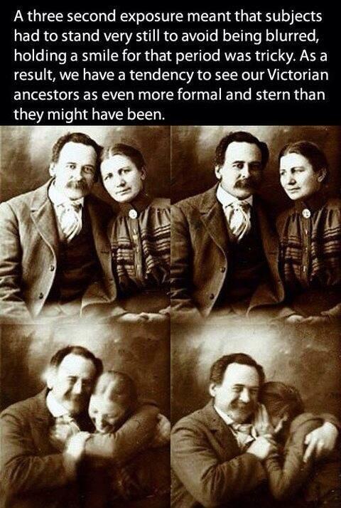 They actually used to smile too!