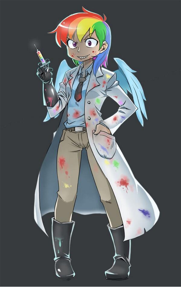 Mantikoar's tweet image. Mad Science Dash! #Brony #Humanify