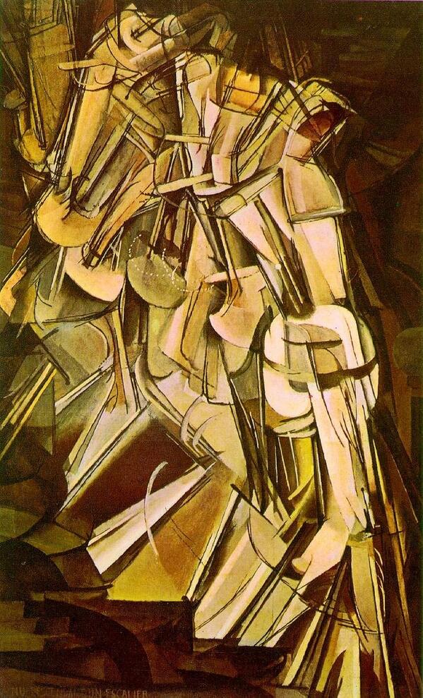 Nude Descending a Staircase, No. 2 - Marcel Duchamp (1912)