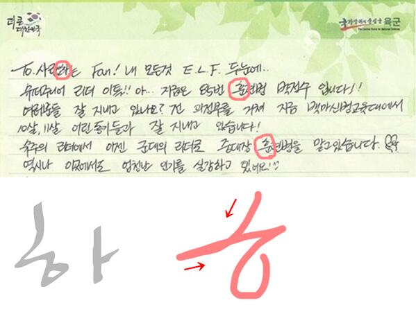 教材にはない韓国語 ㅎ筆記体 ハングルを見ていると 韓国人が使うハングルを読むに困った事ありませんか ㅎ の筆記体です １画で書けるので早く書けます イトゥクさんの手紙から Http T Co H3v1qrzchr