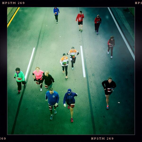NancyAndrews's tweet image. Scenes from the  #detroitmarathon course near Cobo #hipstamatic