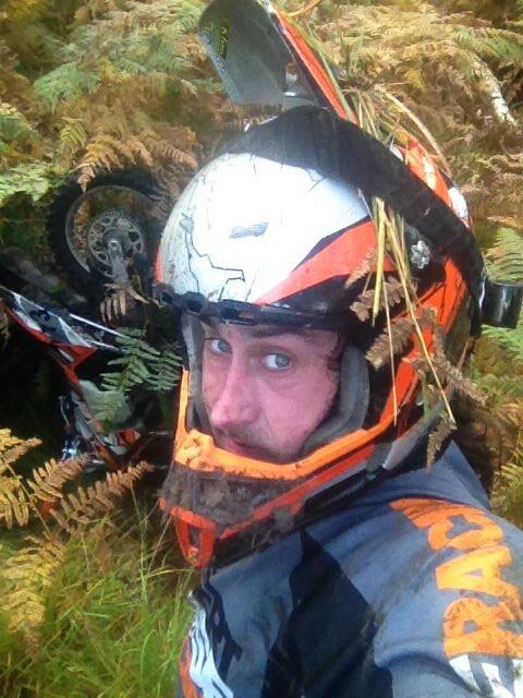 Lucky for me the ground broke my fall and I smashed my head into the side of the hole.