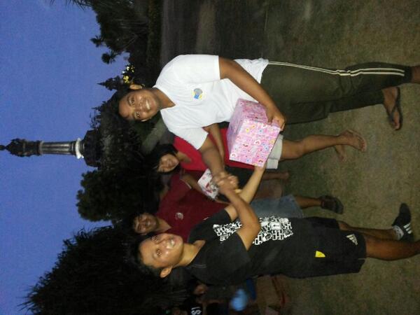 <a href="/mademahadana/">made maha dana</a> as @Racusbanget ambassador took our reward for winning the Yel Competition