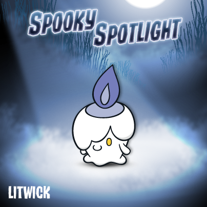 Pokemon's tweet photo. We're getting into the Halloween spirit with a Spooky Spotlight! RT if you've ever trained a Litwick! http://t.co/3dNpJHbZxD