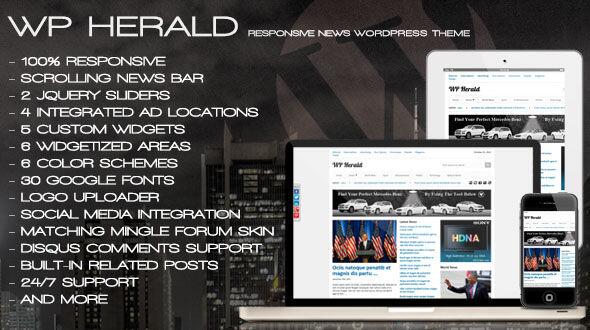 wp_theme_tuts's tweet image. WP Herald – Responsive News Theme - wpthemetuts.com/wp-herald-resp…