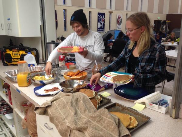 AllHandsHearts's tweet photo. Happy Sunday morning from #ProjectCO! And happy indeed with pancakes for breakfast! :) http://t.co/NXNF4GcbSp