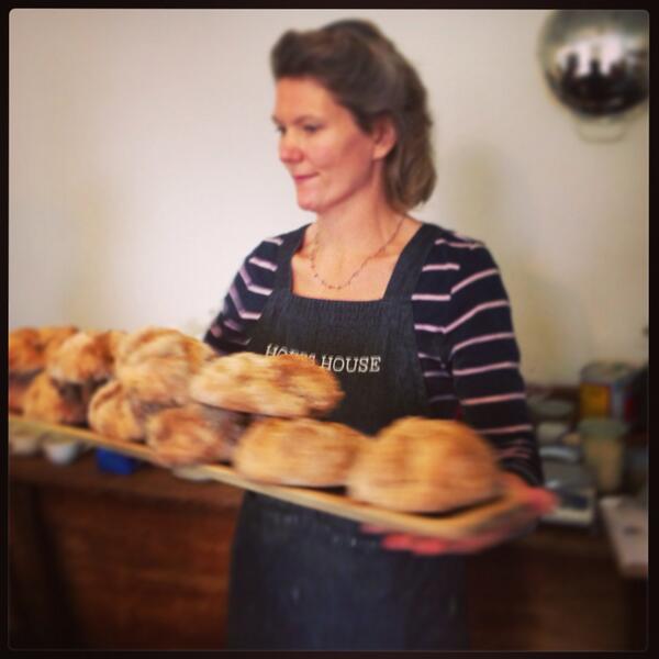Nothing says glamorous assistant like a shelf of soda bread! Thanks <a href="/tom_herbert/">herbs</a> and your lovely Aunt x
