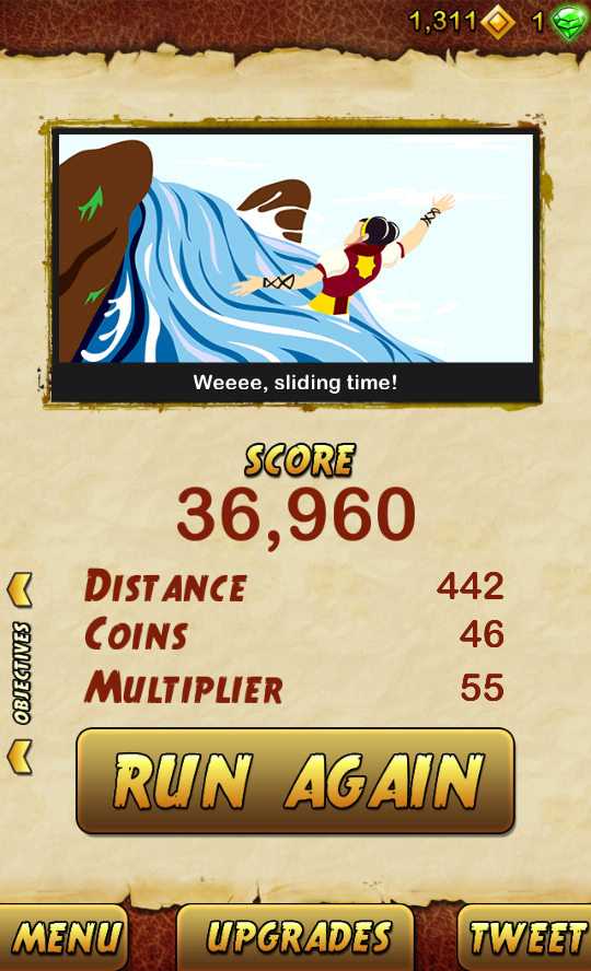 AlexWMBraga's tweet photo. I got 36960 points while escaping from a Giant Demon Monkey. Beat that! http://t.co/6hIezpZRyZ http://t.co/VVaKzjuGYc