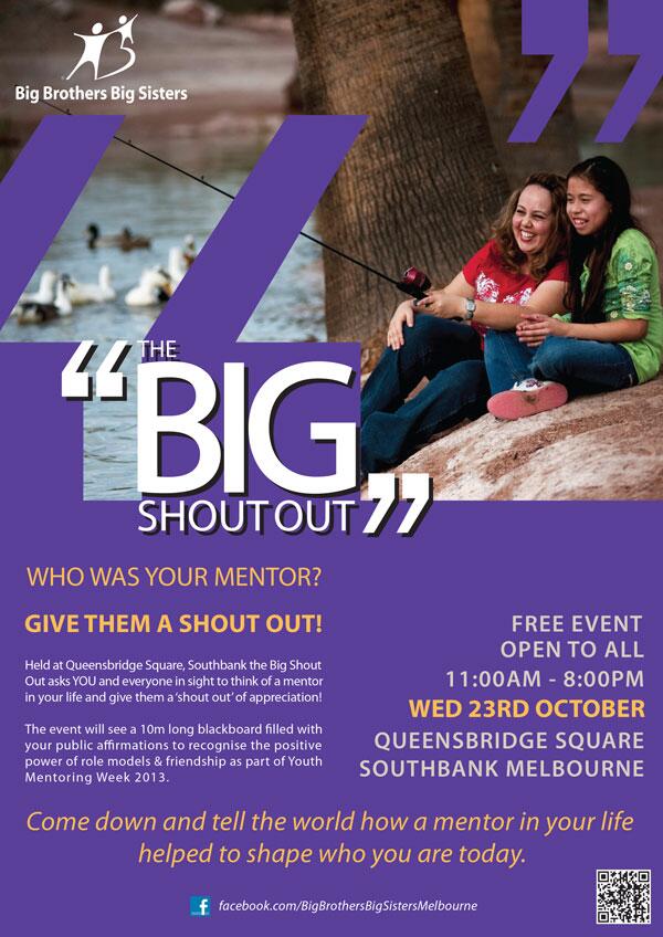 Who was your mentor? Give them a Big Shout Out at Southbank on Wednesday... #yp #mentors #thebigshoutout #vyma