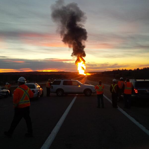DianaMcQueenMLA's tweet image. On site w/ #ESRD air monitoring team watching air quality during controlled burn at Gainford train derailment #ableg
