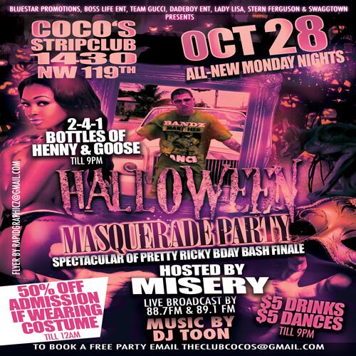 StripClubCocos's tweet photo. @MISERYMUSIK Confirmed Hosted for Oct 28th. http://t.co/dqGDAWosfQ