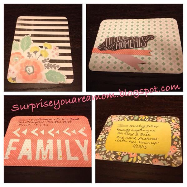 HustleMom_Blog's tweet image. Just sharing a few of my #AlbumsMadeEasy #Chalkboard #JournalingCards that I customized a bit @weronthenet :-)