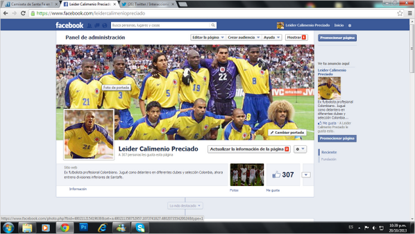 Saludos a todos! y los invito para que me visiten en mi fans page facebook.com/leidercalimeni… Mi perfil toco limite. RT.