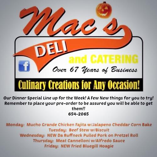 GoPinkWI's tweet image. Show Support! Mac's Deli